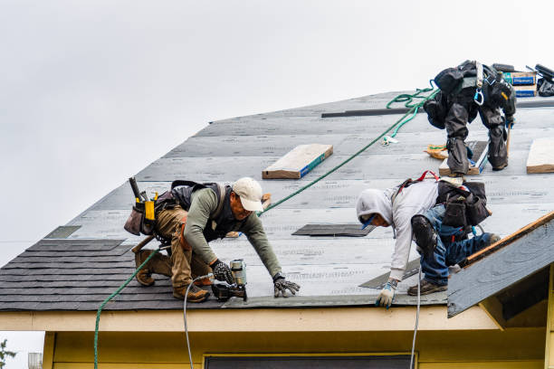 Professional Gutter Installation technician working in Colleyville, TX